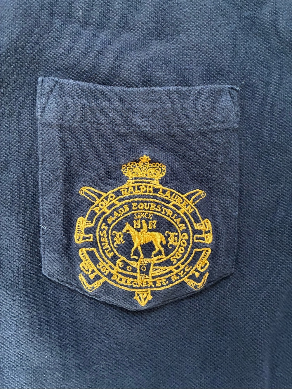 Vintage Polo by Ralph Lauren Long Sleeve Embroidered Rugby Polo - Picture 2 of 4